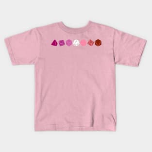 Lesbian Pride Dice Kids T-Shirt